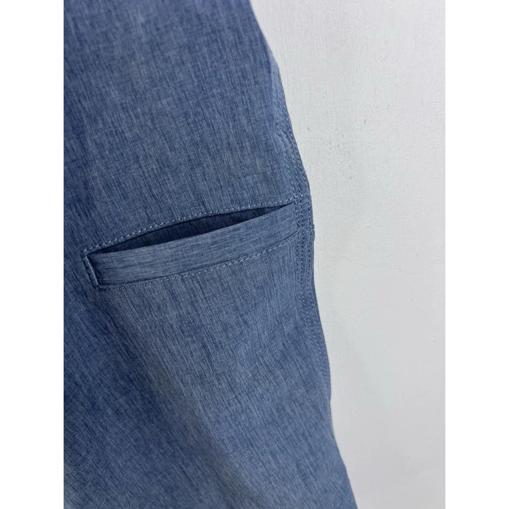 7 Diamonds Shorts Mens 36 Blue Velocity Performance Moisture Wicking Golf Travel